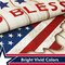 G128 - God Bless America Patriotic USA Flag Map Garden Flag, | 12x18 Inch | Printed 150D Polyester - Rustic Holiday Seasonal Outdoor Flag